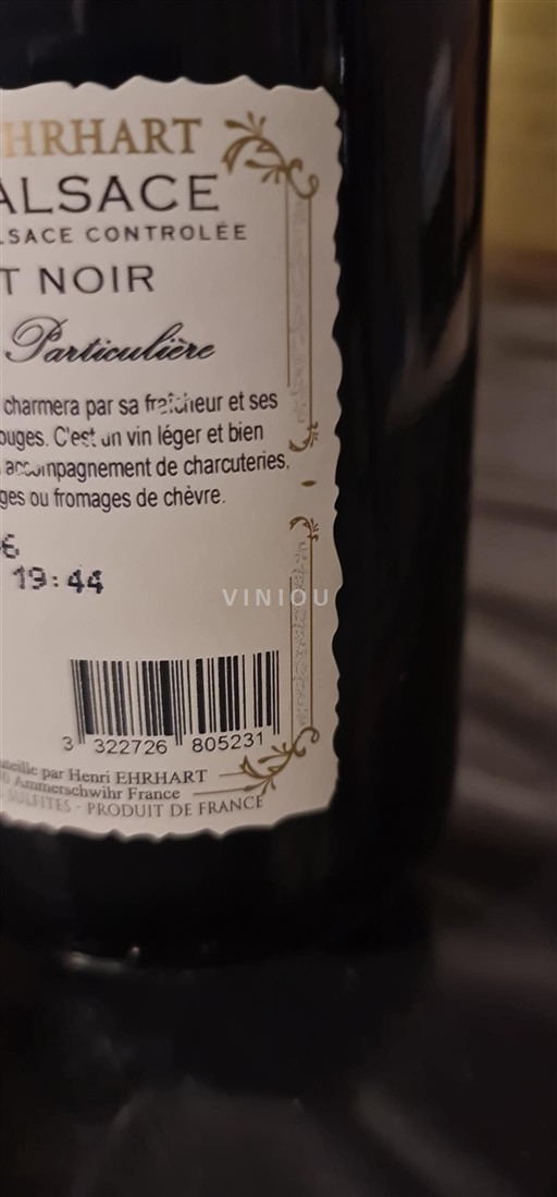 Alsace Henri Ehrhart Particulière Non-Vintage