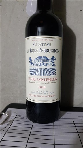 Bordeaux Lussac-saint-émilion Château La Rose Perruchon 2016