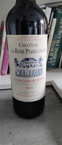 Bordeaux Lussac-saint-émilion Château La Rose Perruchon 2016