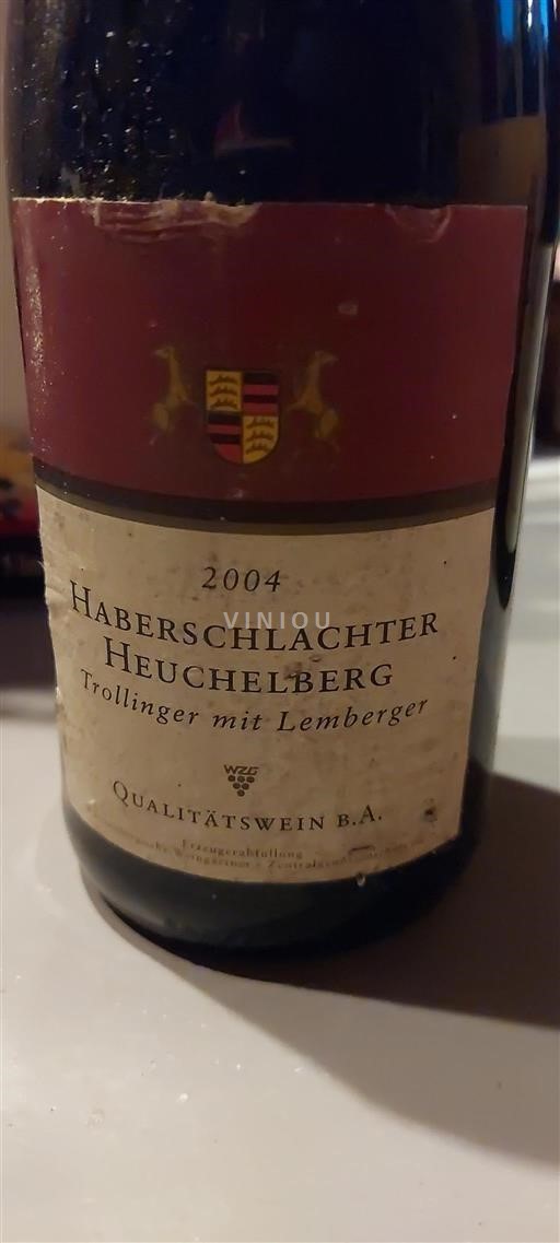 Wurtemberg No especificado Château Haberschlachter Heuchelberg Trollinger mit Lemberger 2004