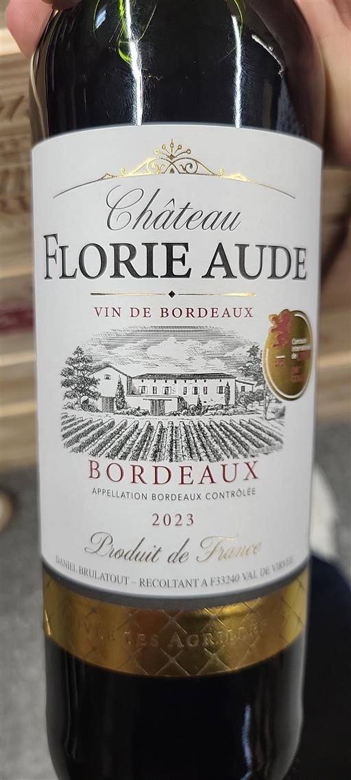 Burdeos Bordeaux Château Florie Aude 2023