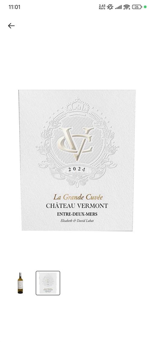 Bordéus Entre-Deux-Mers Château Vermont La Grande 2024