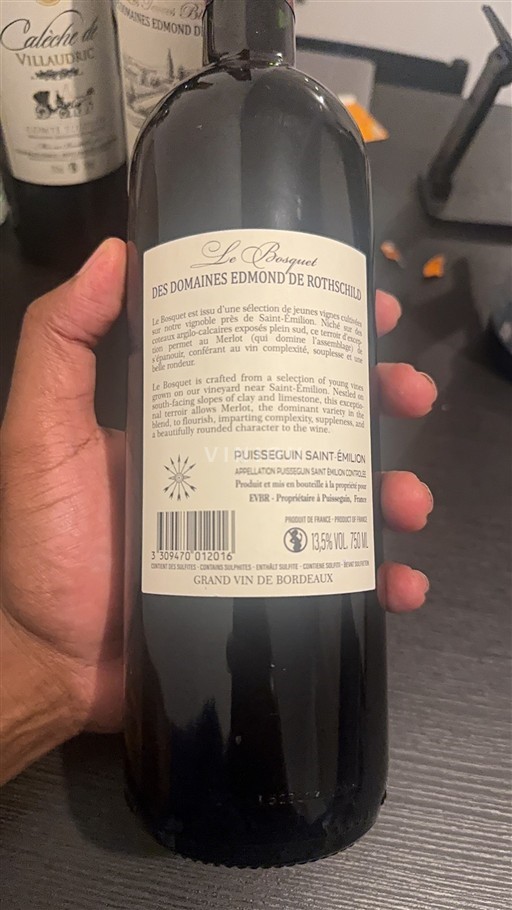 Bordeaux Puisseguin-Saint-Émilion Domaine Des s Edmond de Rothschild Le Bosquet 2021