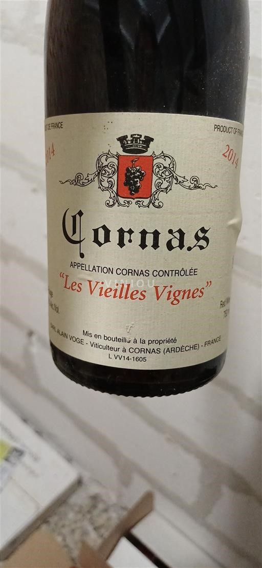 Rona dolina Cornas Domaine Alain Voge Les Vieilles Vignes 2014