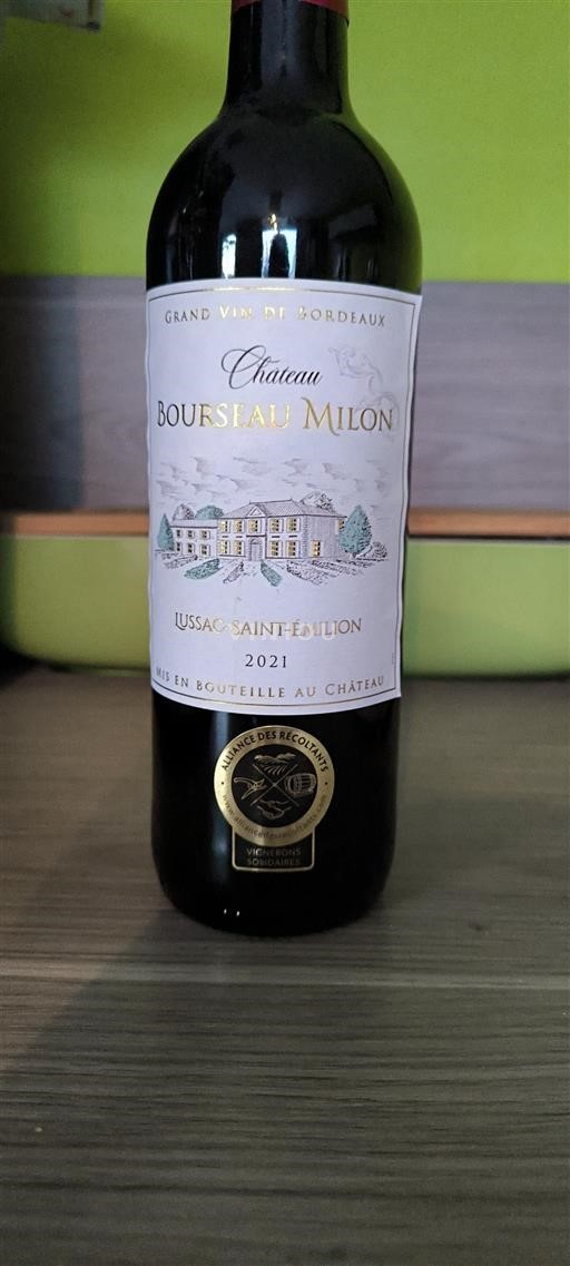 Bordeaux Lussac-saint-émilion Château Bourseau Milon Récoltant 2021