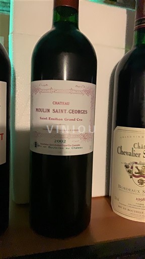 Bordeaux Saint-Émilion Grand Cru Château Moulin Saint-Georges 2002
