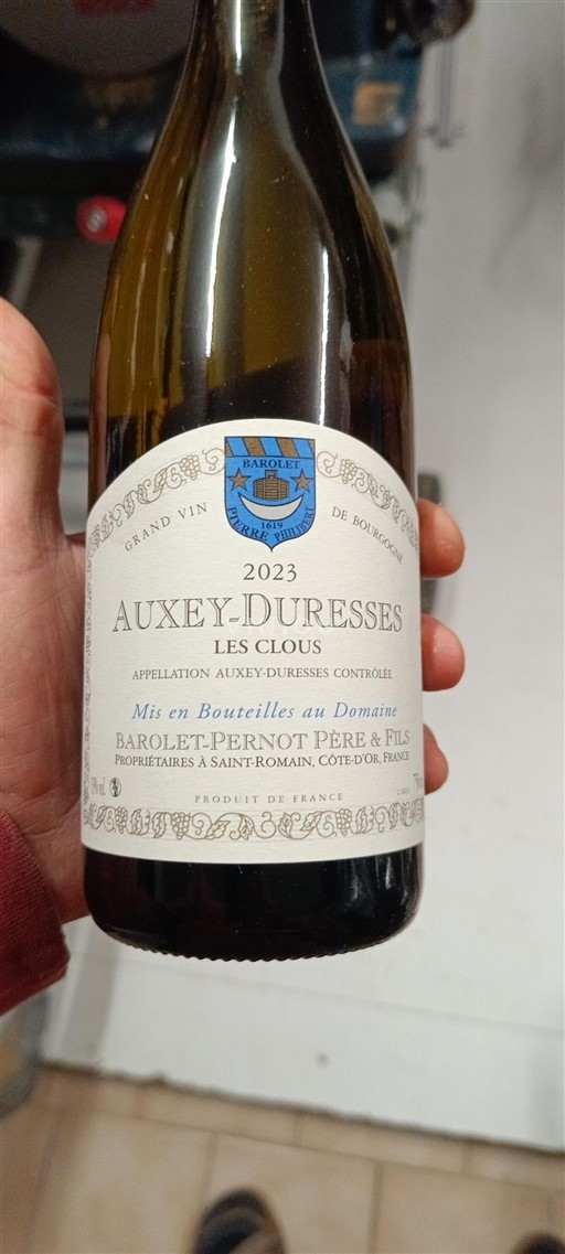 Borgoña Auxey-duresses Barolet-Pernot Père & Fils Les Clous 2023