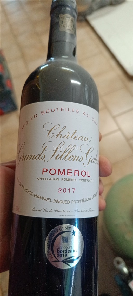 Bordeaux Pomerol Château Grands Sillons Gabriel 2017