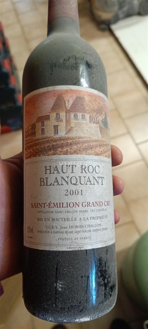 Burdeos Saint-Émilion Haut Roc Blanquant 2001