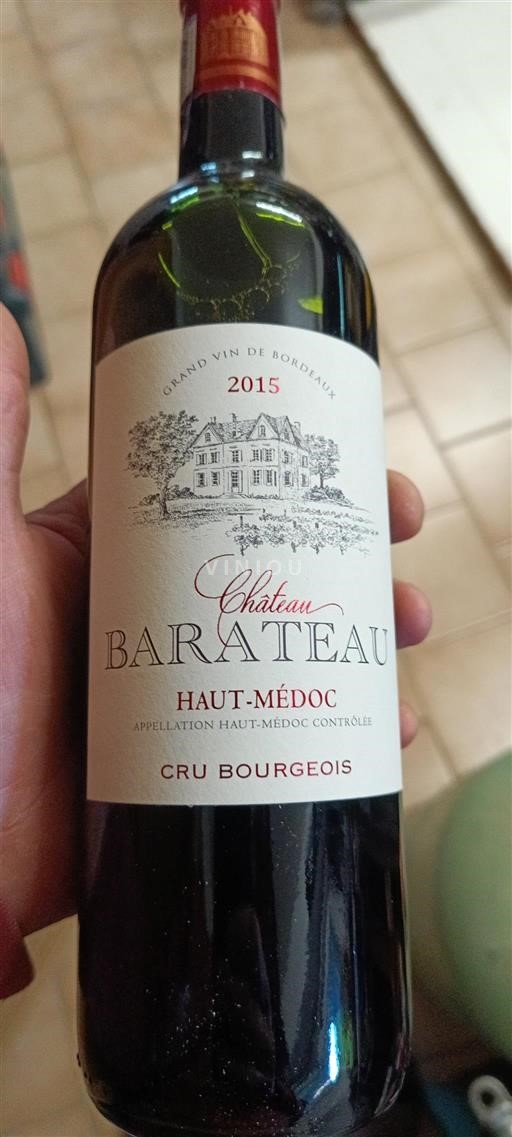 Bordeaux Haut-Médoc Cru Bourgeois Château Barateau 2015