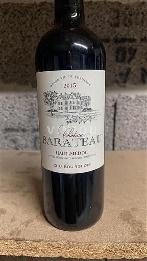 Bordeaux Haut-Médoc Cru Bourgeois Château Barateau 2015