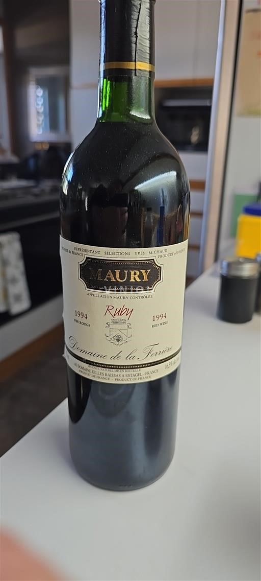 Roussillon Maury Domaine La Ferrière Ruby 1994