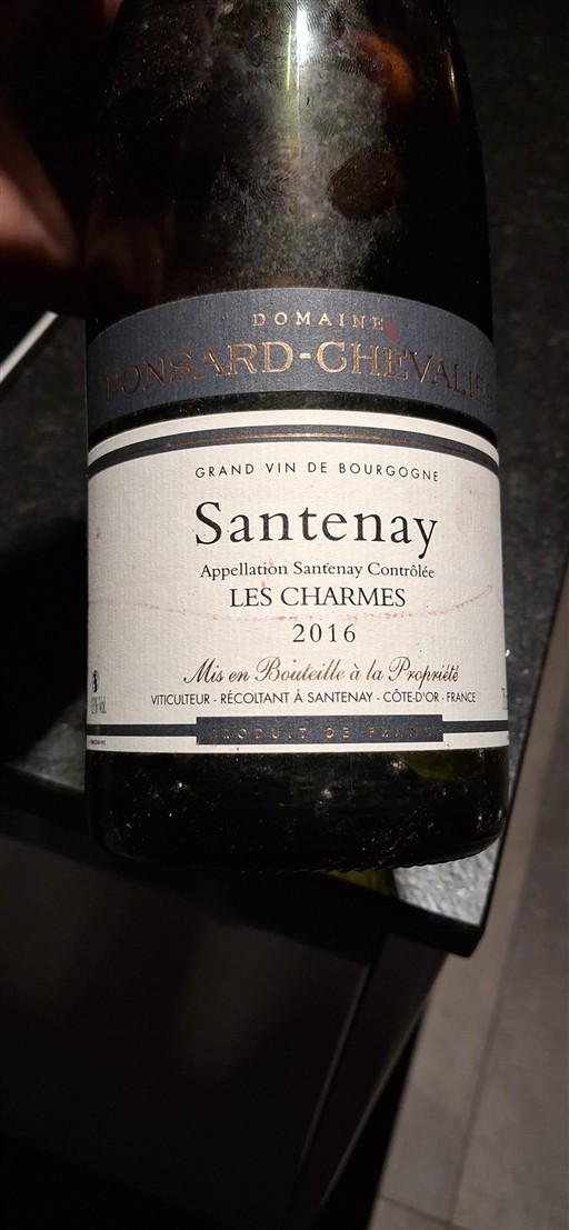 Burgundsko Santenay Domaine Ponsard-Chevalier Les Charmes 2016