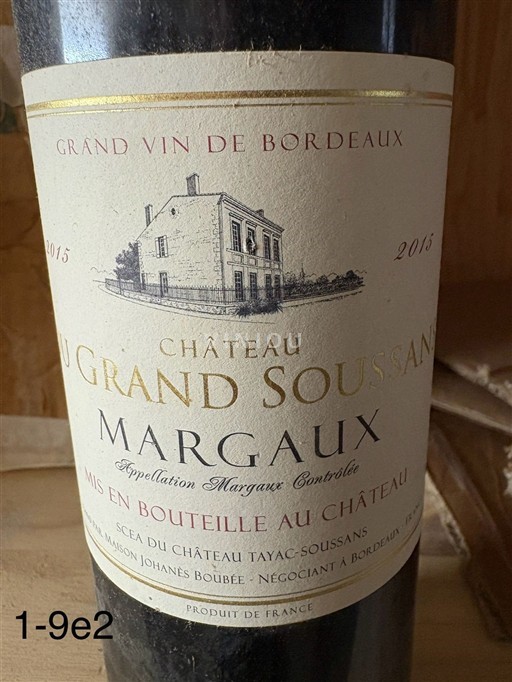 Bordeaux Margaux Château Grand Soussans 2015