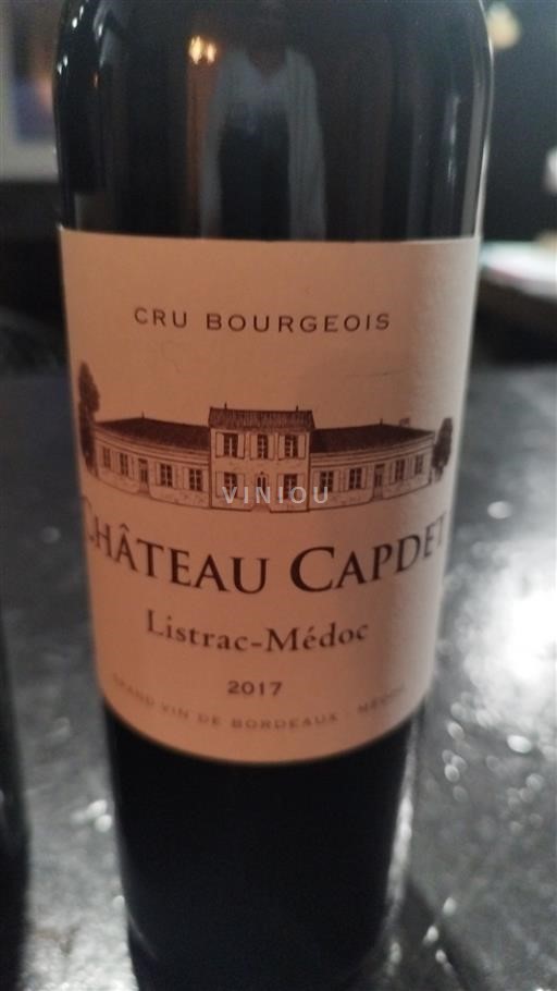Bordeaux Listrac-Médoc Cru Bourgeois Château Capdet 2017