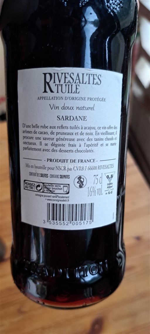 Roussillon Rivesaltes Sardane Senza annata