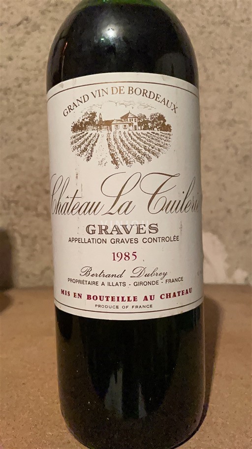 Burdeos Graves Château La Tuilerie 1985