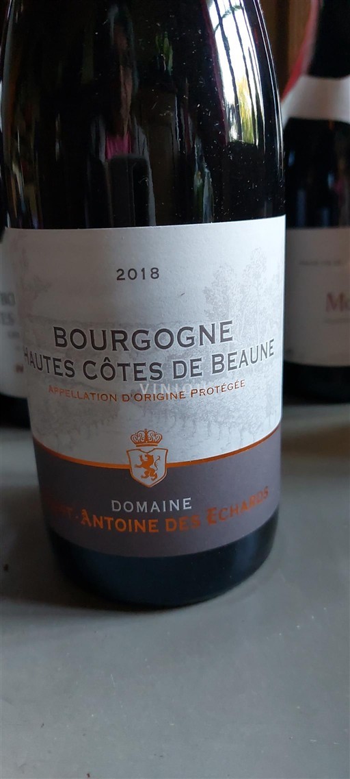 Borgonha Hautes-Côtes de Beaune Domaine Saint-Antoine des Echards 2018