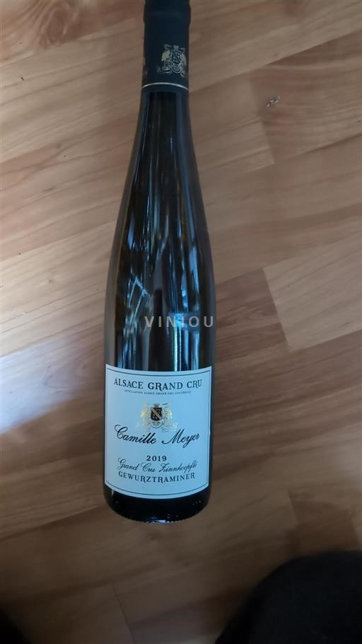 Vin Blanc sec Grand Cru Zinnkoepflé Camille Meyer 2019 France Alsace Alsace Grand Cru AOC Grand Cru