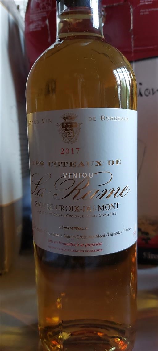 Bordeaux Sainte-Croix-Du-Mont La Rame Les Coteaux de La Rame 2017