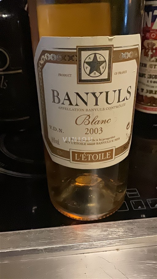 Rosellón Banyuls L'Etoile 2003