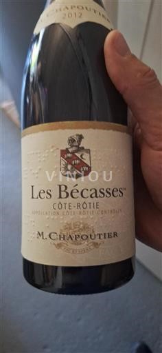 Rhônen laakso Côte-rôtie M. Chapoutier Les Bécasses 2012