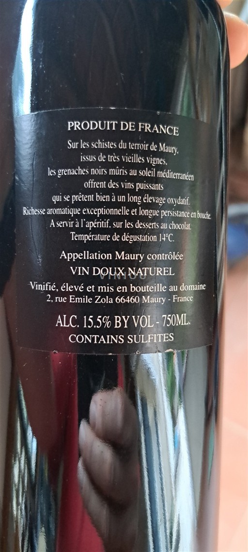 Roussillon Maury Domaine Pouderoux Ohne Jahrgang