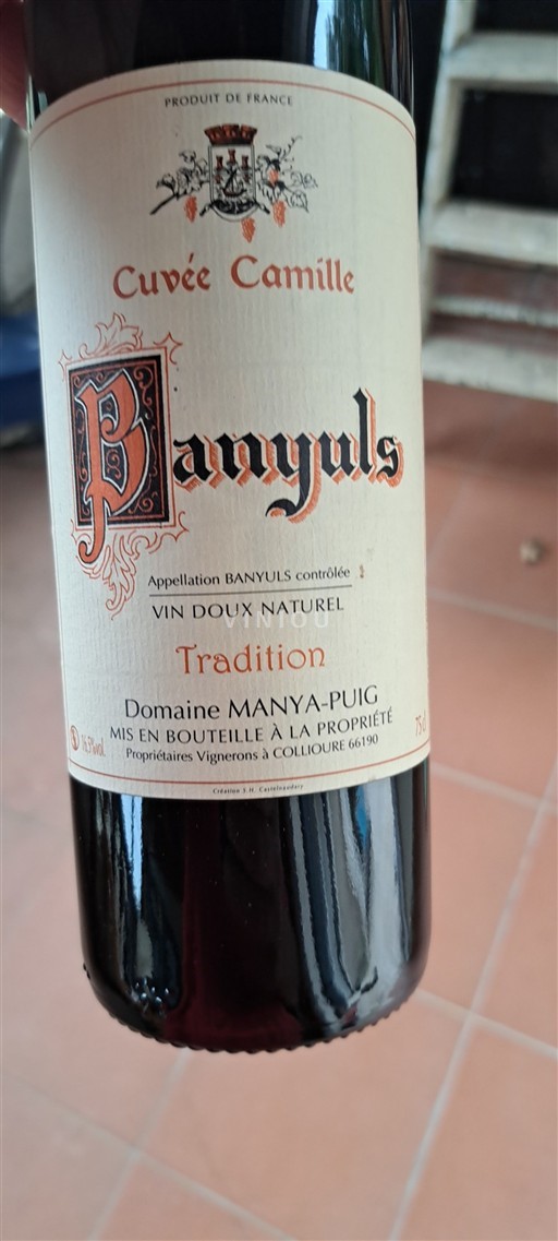 Rosellón Banyuls Domaine Manya-Puig Camille Sin añada