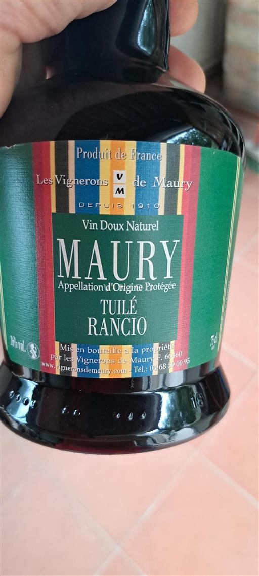 Vin Rouge moelleux Rancio Les Vignerons de Maury Non millésimé France Roussillon Maury AOC