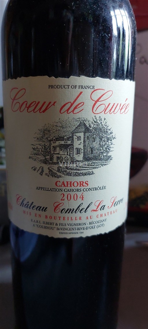 Zuidwest-Frankrijk Cahors Château Combel La Serre Coeur de 2004