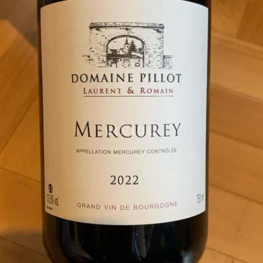 Bourgogne Mercurey Grand Cru Domaine Pillot 2022