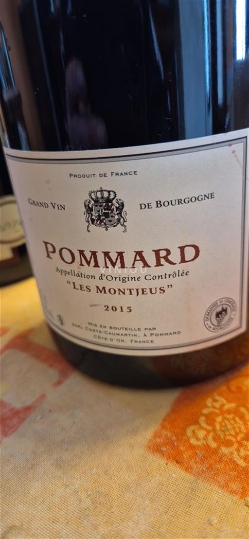 Borgoña Pommard Domaine Coste-Caumartin Les Montejues 2015