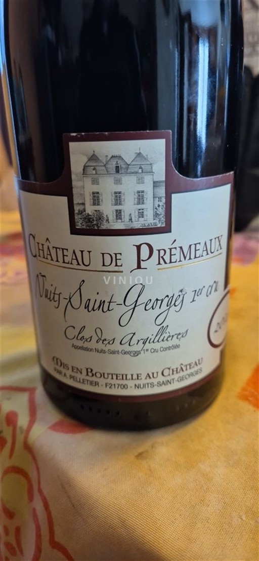 Burgundsko Nuits-saint-georges Premier Cru Château Prémeaux Clos des Argillières 2014