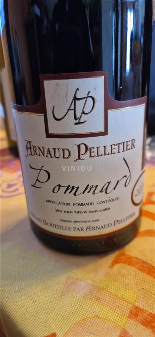 Bourgogne Pommard Arnaud Pelletier 2015