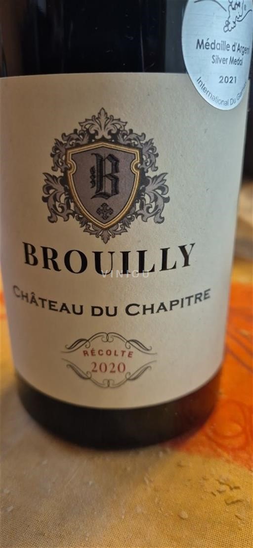Beaujolais Brouilly Château Chapitre 2020