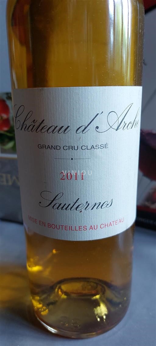 Bordeaux Sauternes Grand Cru Classé Château Arche 2011