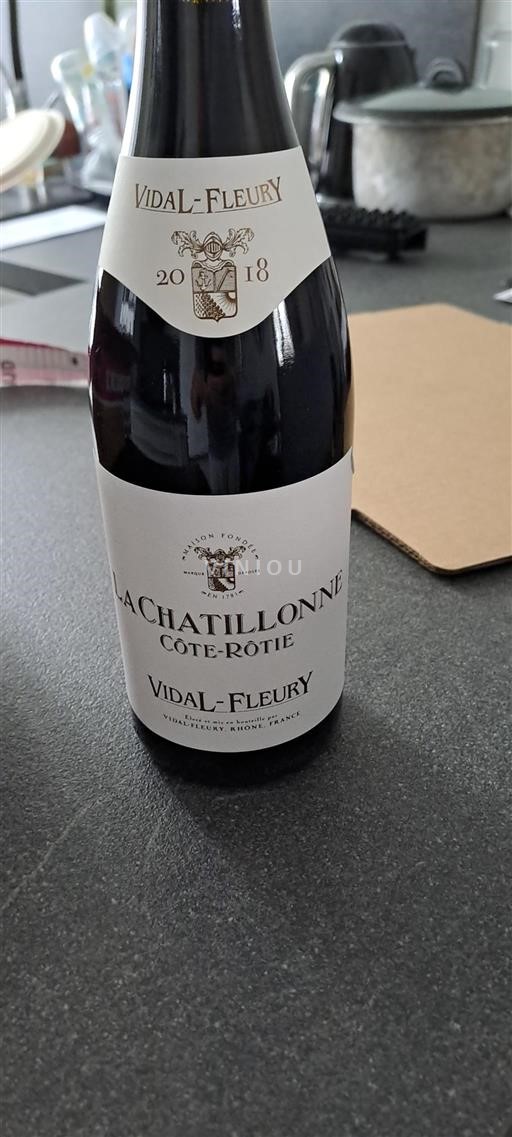 Rhônen laakso Côte-rôtie Vidal-Fleury La Chatillonne 2018