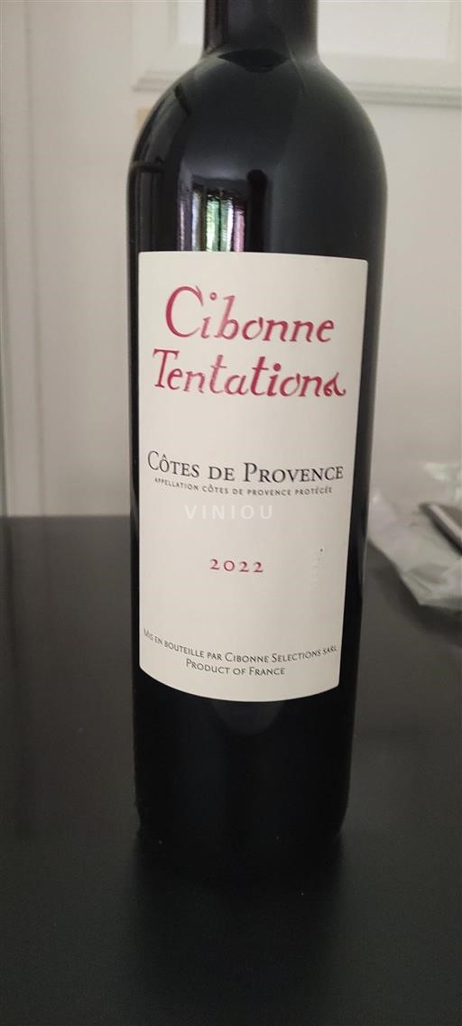 Provenza Côtes de Provenza Cibonne Tentations 2022
