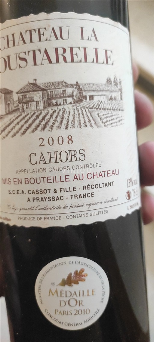 Sud-Ovest Cahors Château La Coustarelle 2008