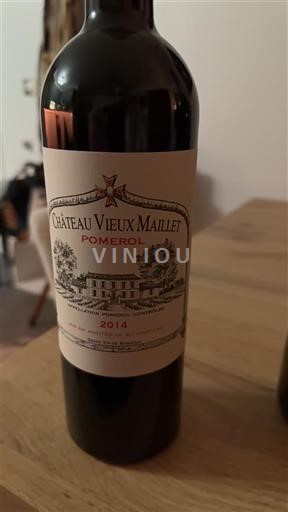 Bordeaux Pomerol Château Vieux Maillet 2014