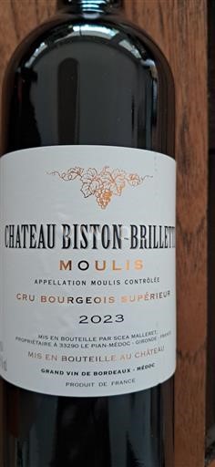 Bordoja E paspecifikuar Château Biston-Brillette 2023