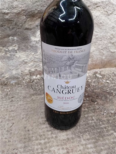 Bordeaux Médoc Cru Bourgeois Château Cangruey 2016