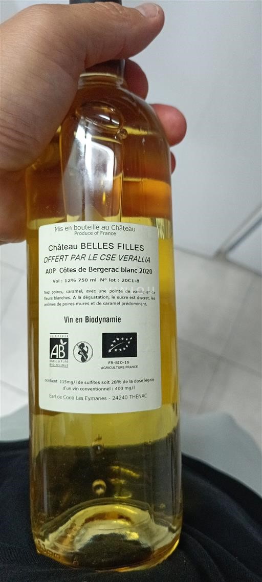 Southwest Côtes de Bergerac Château BELLES FILLES 2020