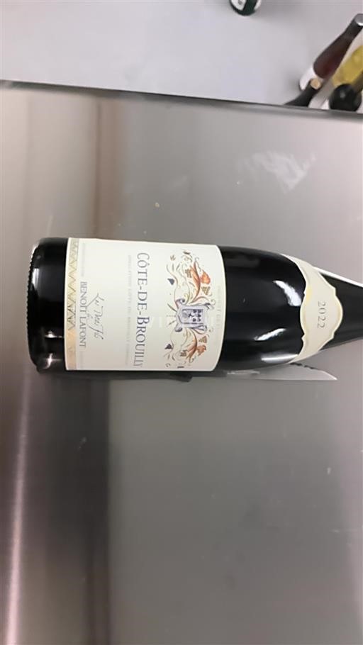 Beaujolais Côte-de-brouilly Benoit Lafont Les Paquelets 2022