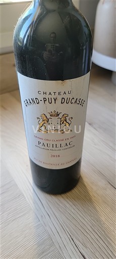 Bordeaux Pauillac Grand Cru Classé Château Grand-Puy Ducasse 2018