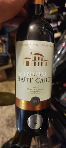 Bordeaux Blaye-Côtes-de-Bordeaux Château Haut Cabut 2018