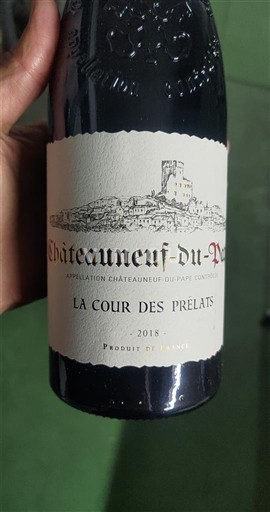 Thung lũng Rhône Châteauneuf-du-pape La Cour des Prélats 2018