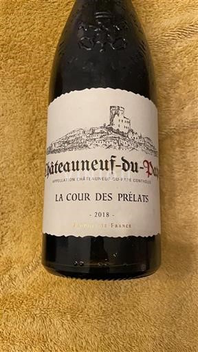 Thung lũng Rhône Châteauneuf-du-pape La Cour des Prélats 2018