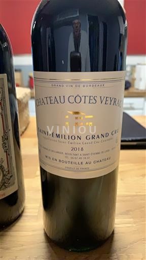 Bordeaux Saint-Émilion Grand Cru Grand Cru Château Côtes Veyrac 2018