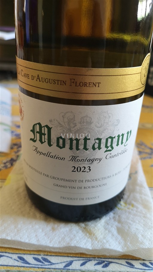 Burgundi Montagny La Cave Augustin Florent 2023